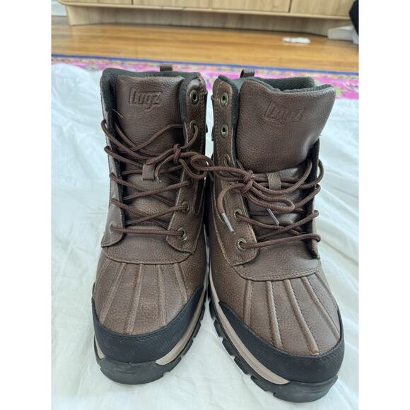 Lugz Men\'s Brown Lace-Up Ankle Snow Boots Synthetic Upper US 10 EU 44 main image 6